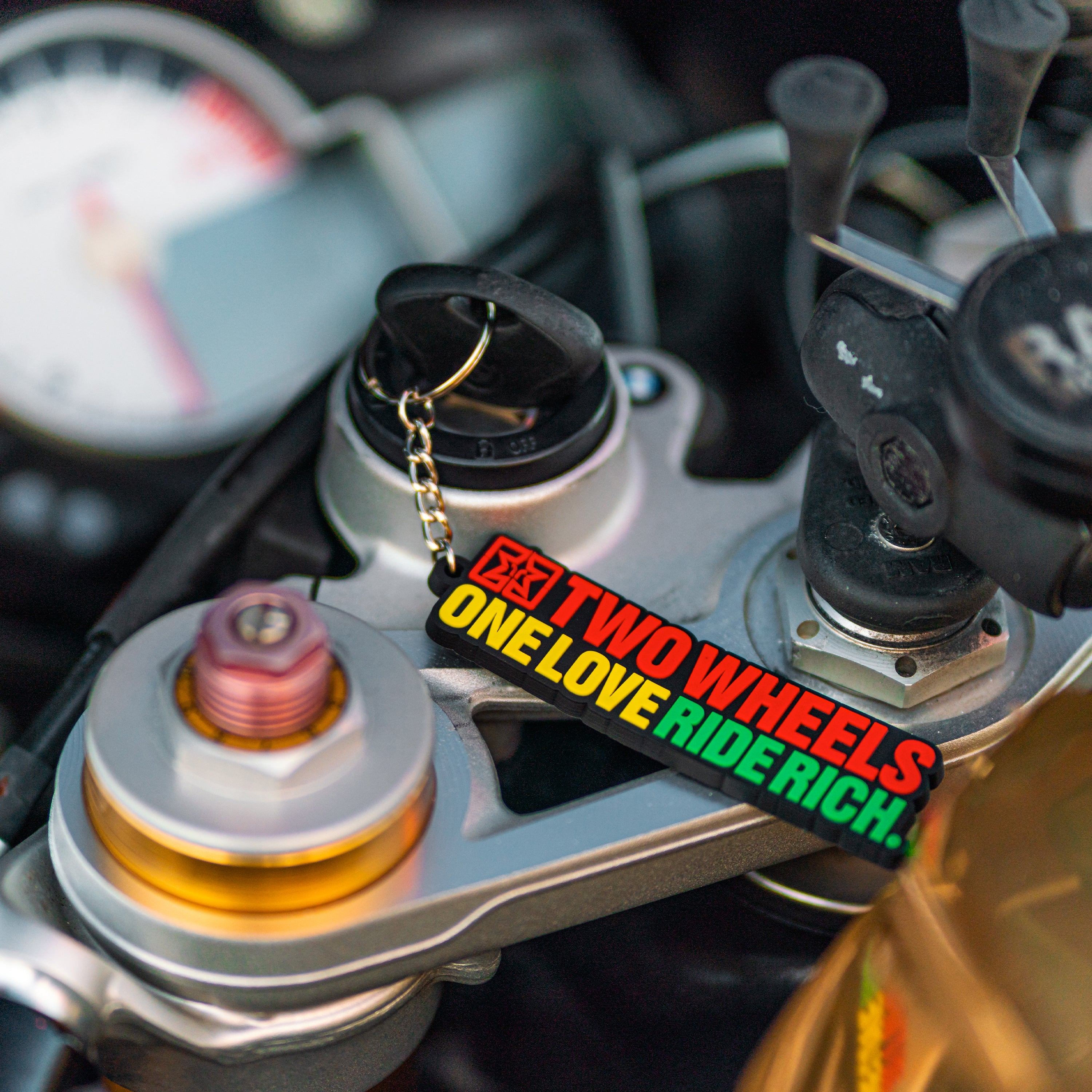 Ride Rich Motorcycle Keychains