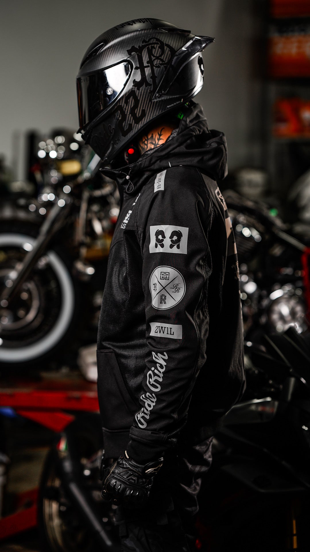Regency™ V2.Flow™ Mesh Armoured Hooded Jacket {RR GP}