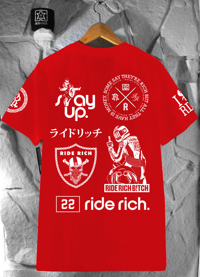 Branded V2 Tee {Red}