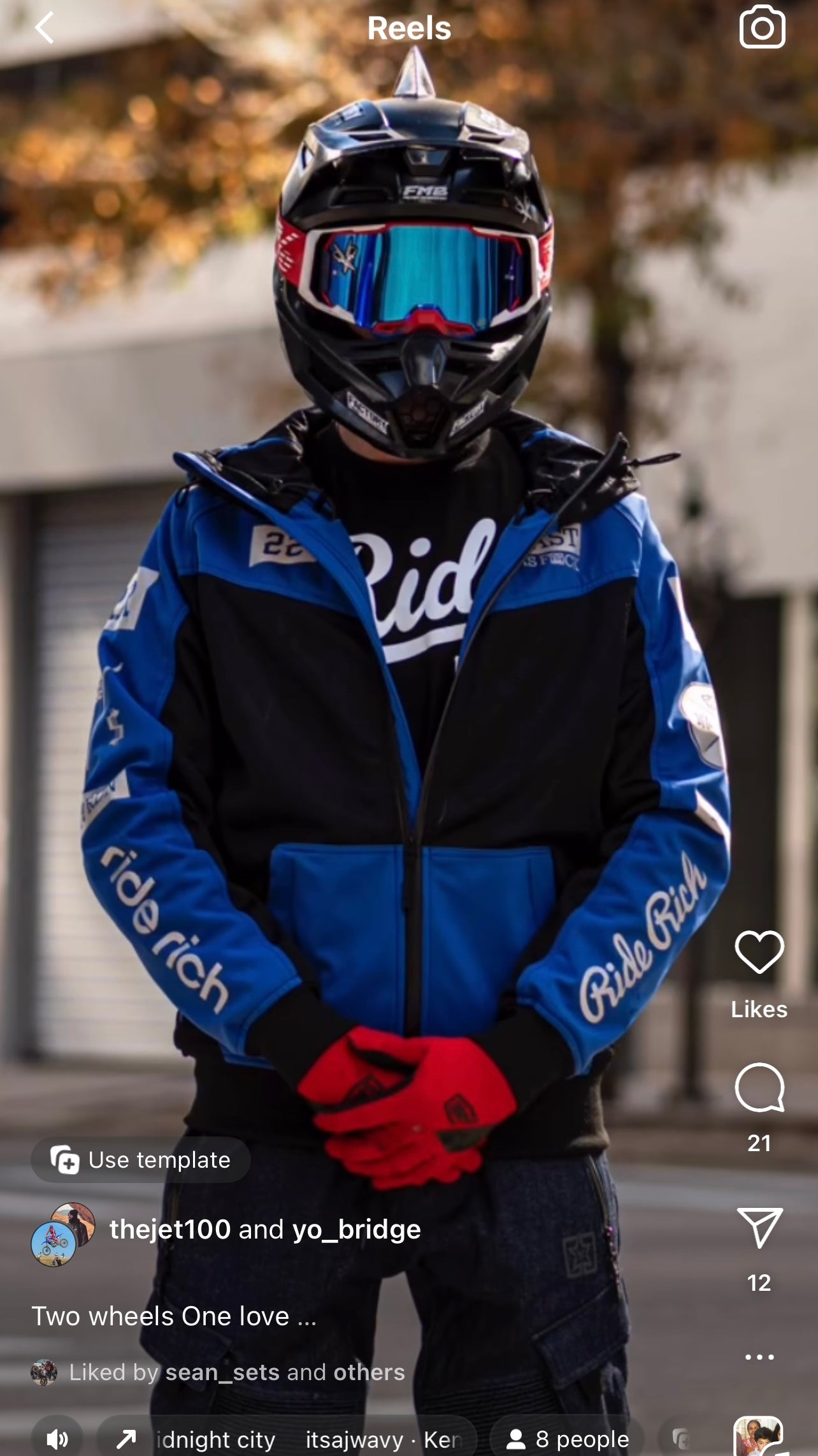 Regency™ V2.Flow™ Mesh Armoured Hooded Jacket {RR GP/Blue}