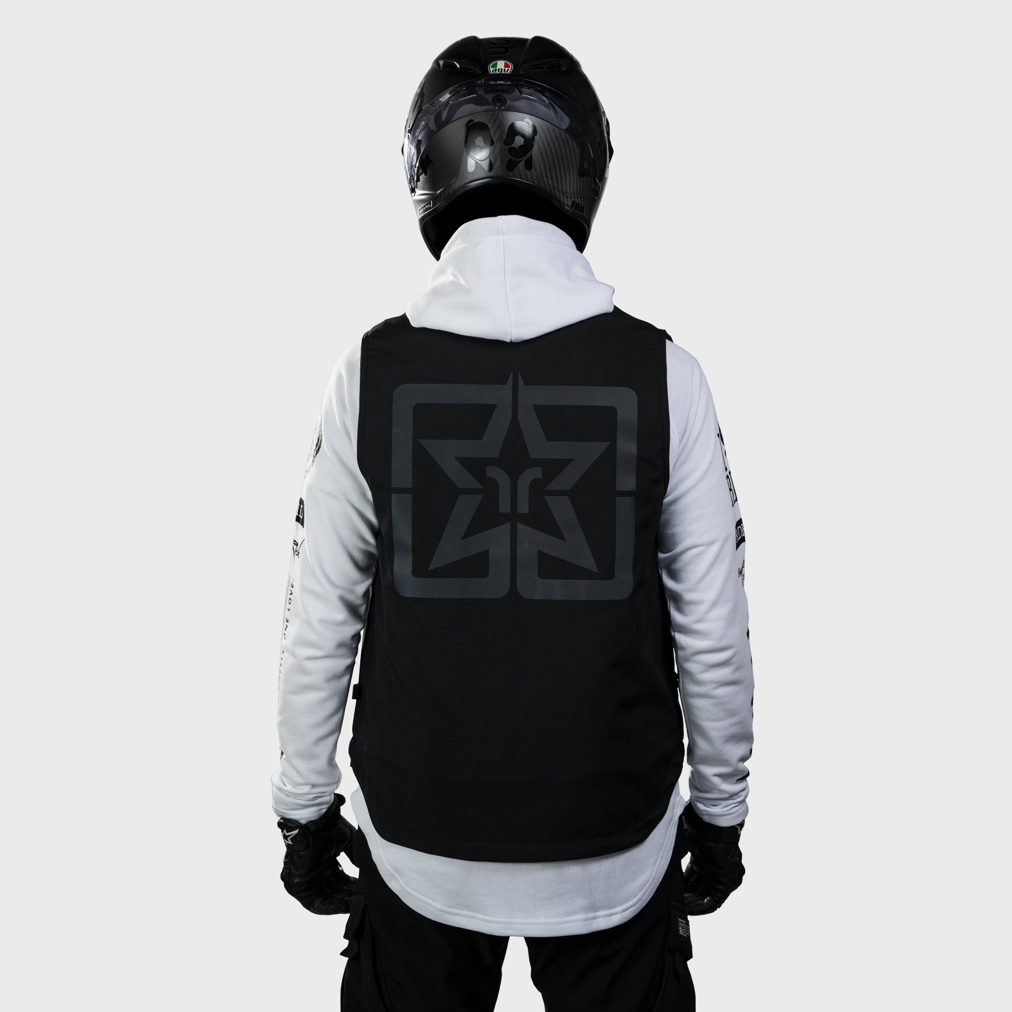 Scarboro™ Armoured Softshell Vest {Emblem/Black}