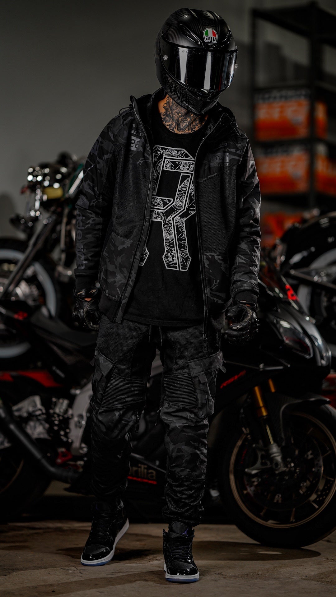 Regency™ V2.Flow™ Mesh Armoured Hooded Jacket {RR GP/Black Camo}