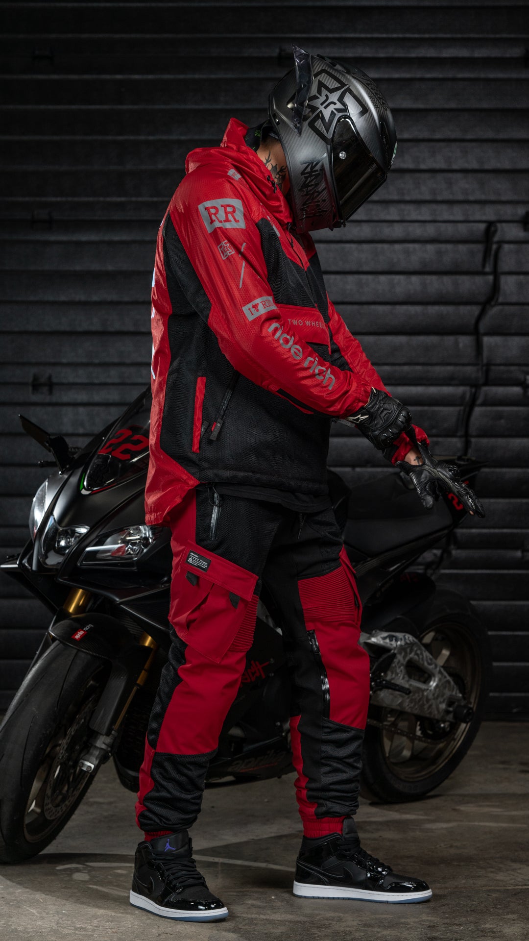 Concord™ V2.Flow™ Mesh Armoured Anorak Jacket {RR GP/Red}