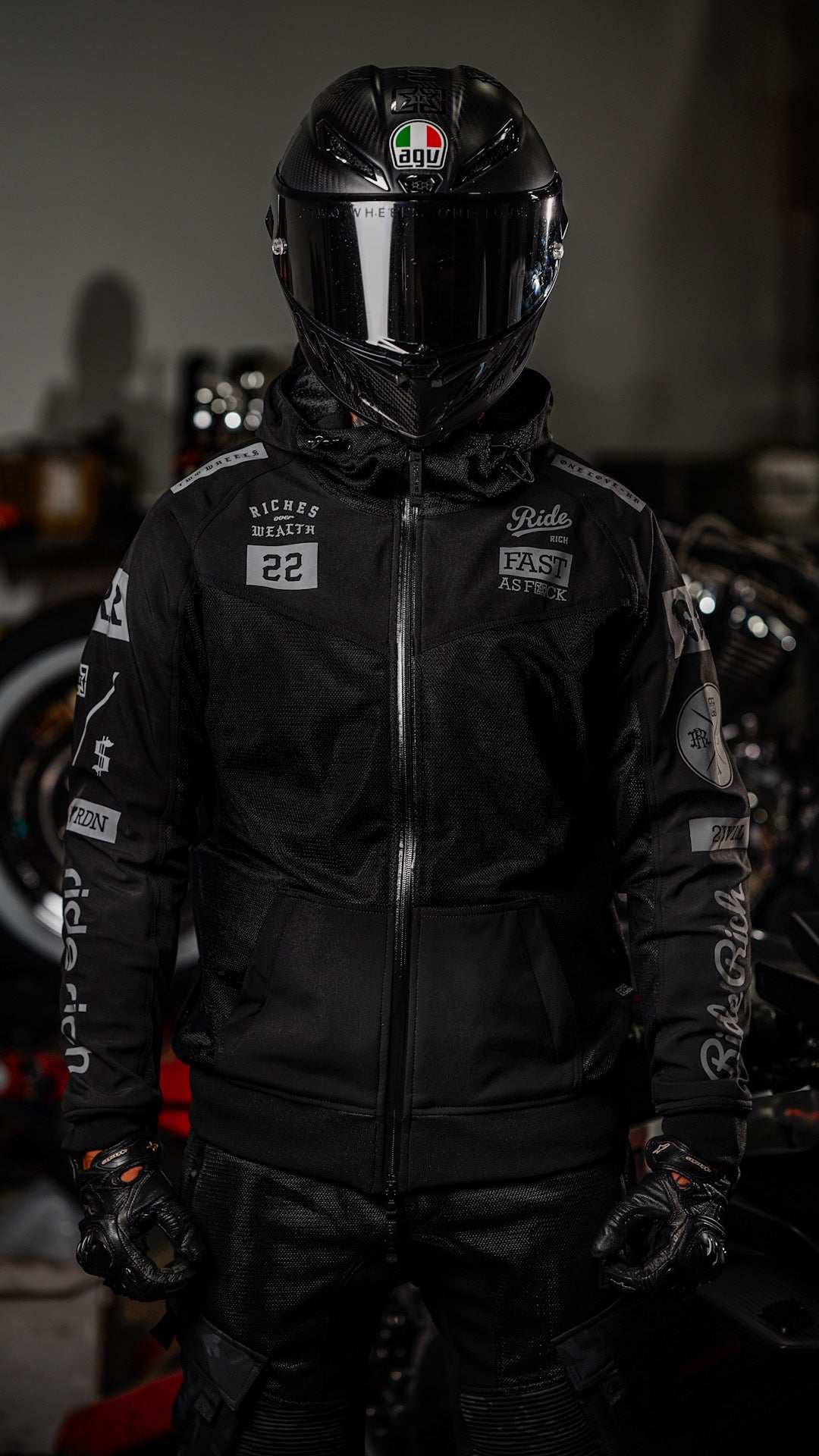 Regency™ V2.Flow™ Mesh Armoured Hooded Jacket {RR GP}