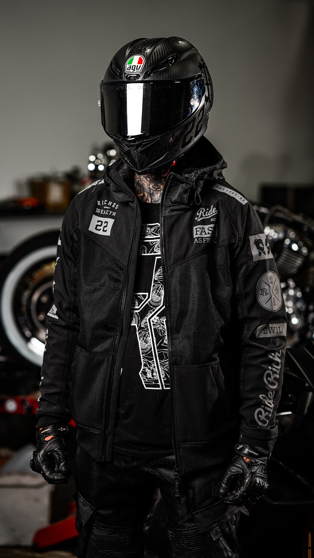 Regency™ V2.Flow™ Mesh Armoured Hooded Jacket {RR GP}
