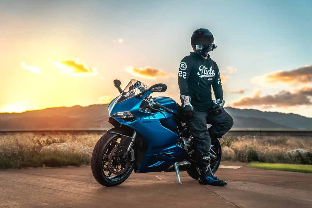 RR Squad Scoop Pullover Hoodie {White on Black}