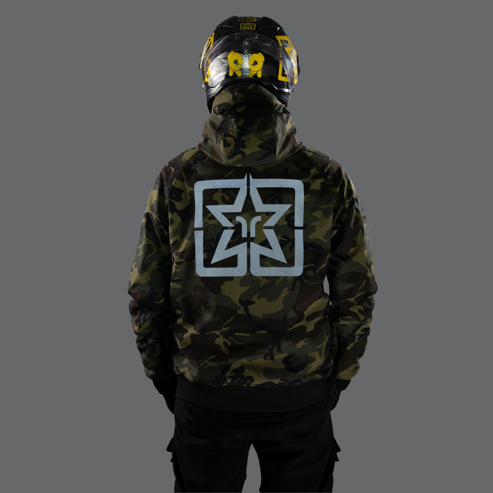 Regency™ Armoured Softshell Hooded Jacket {Squad/Woodland Camo}