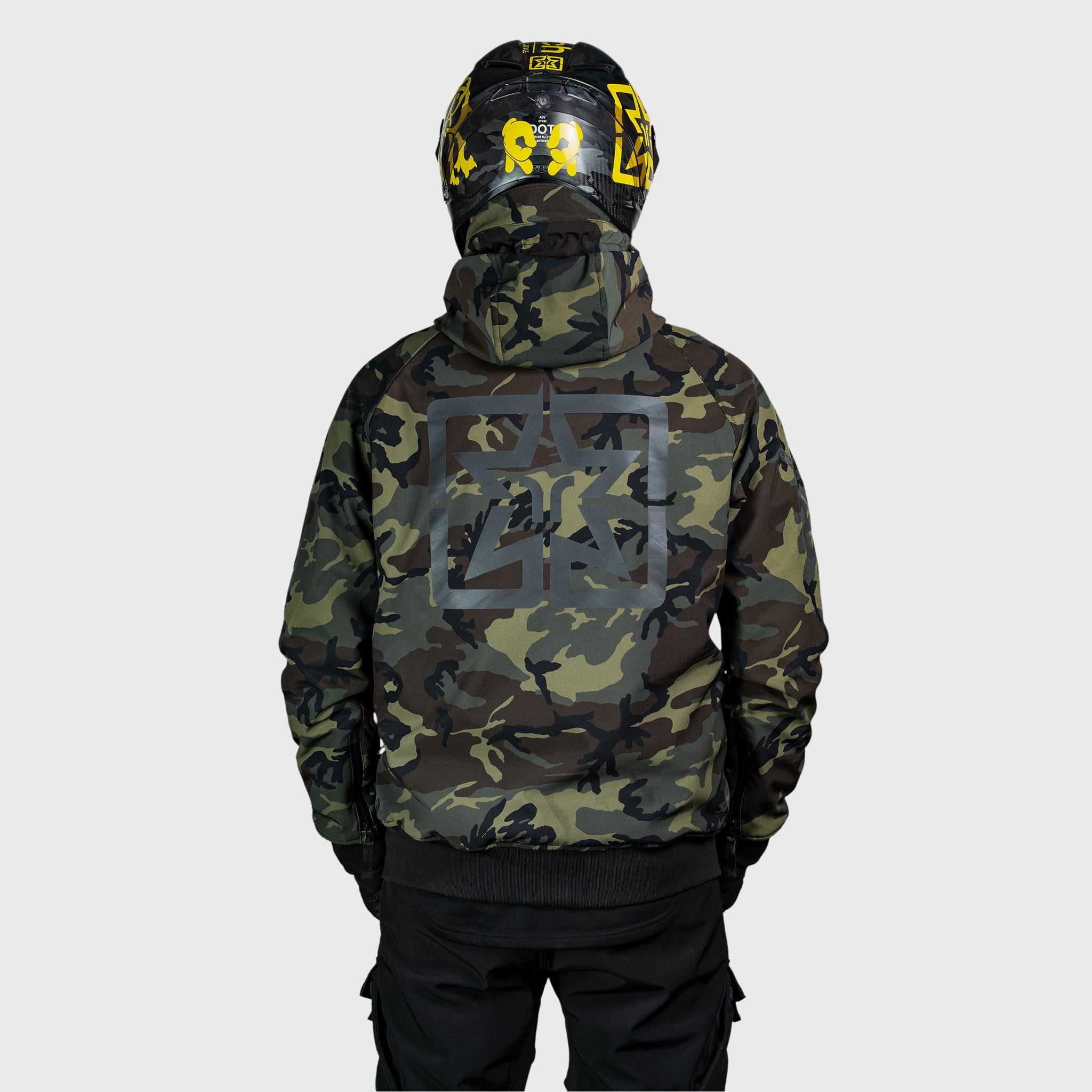 Regency™ Armoured Softshell Hooded Jacket {Squad/Woodland Camo}