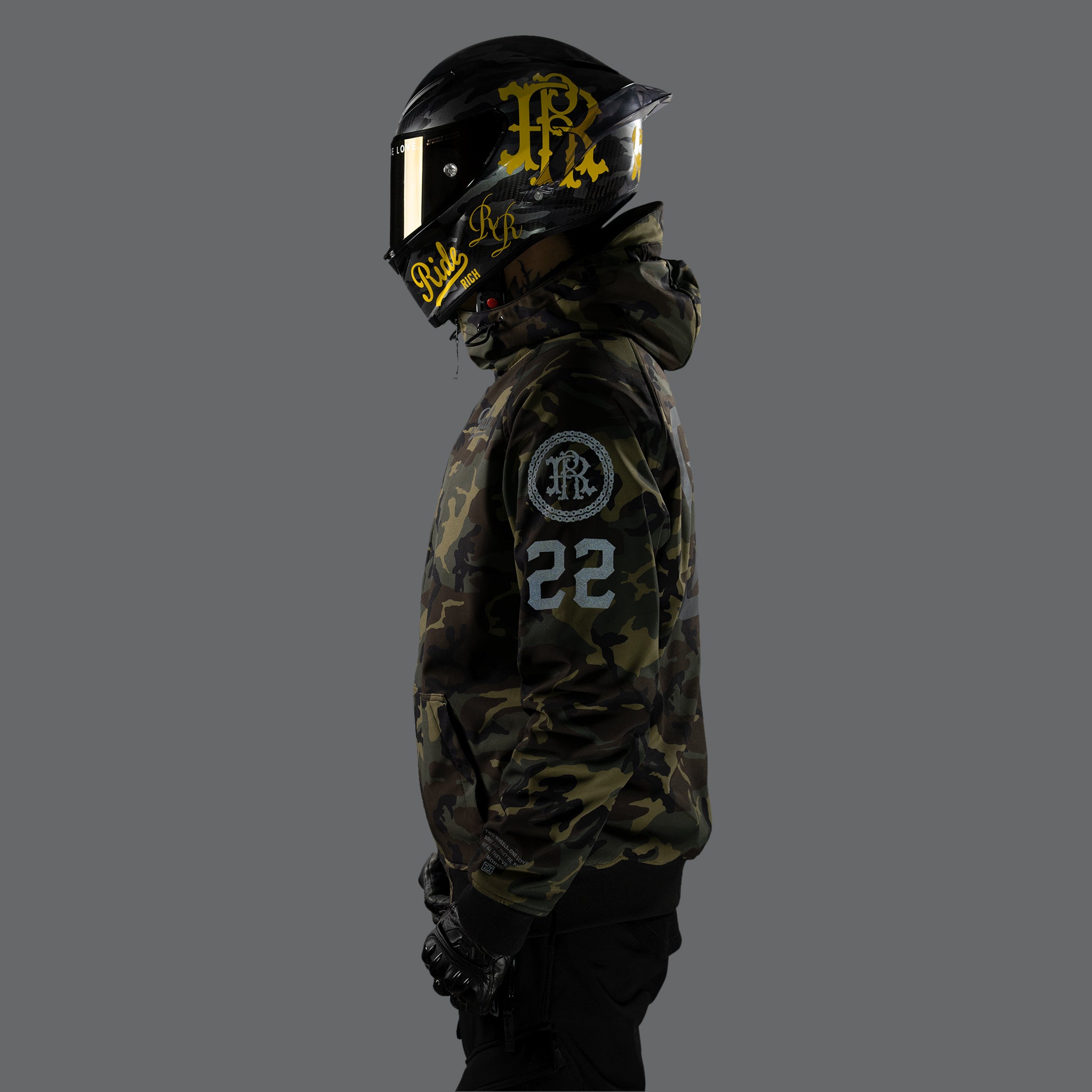 Regency™ Armoured Softshell Hooded Jacket {Squad/Woodland Camo}