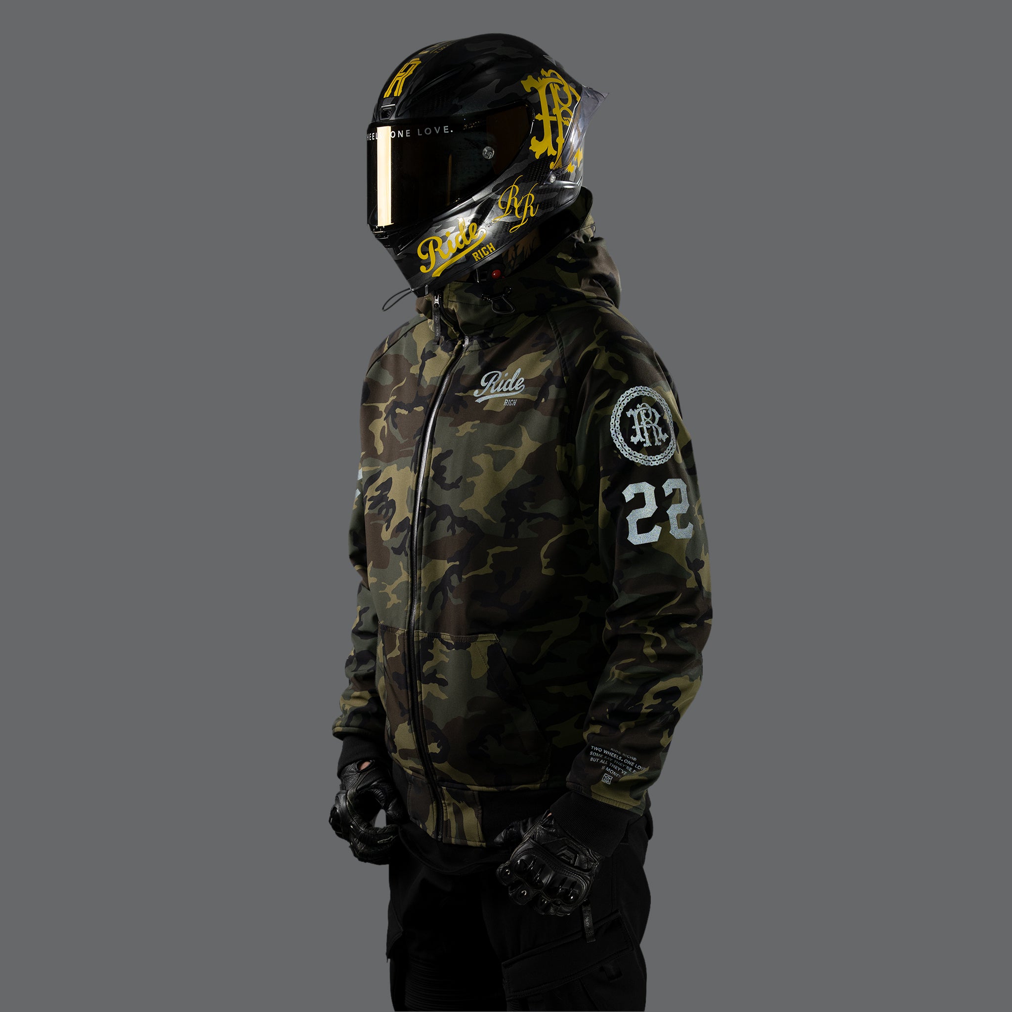 Regency™ Armoured Softshell Hooded Jacket {Squad/Woodland Camo}