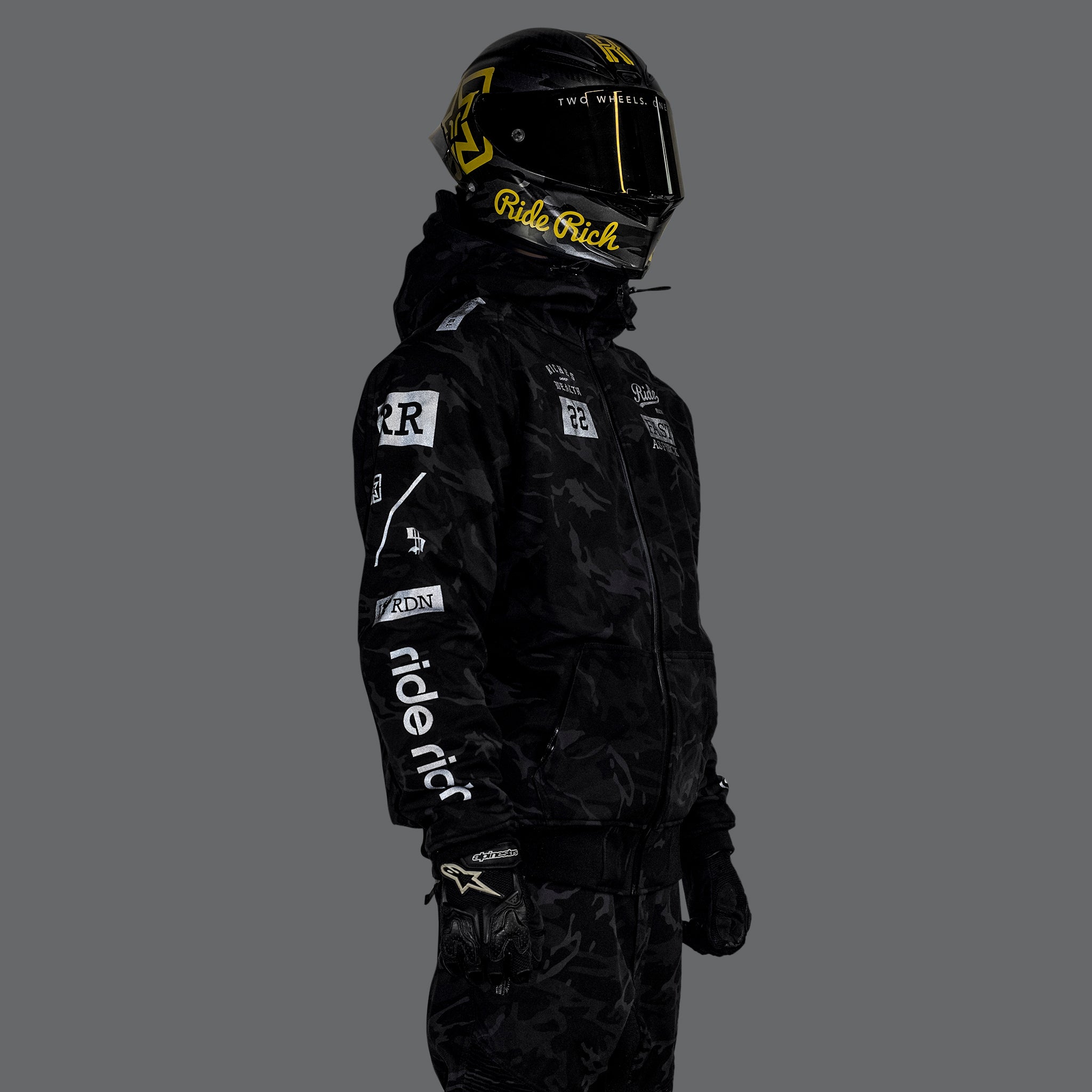 Regency™ Armoured Softshell Hooded Jacket {RR GP/Black Camo}