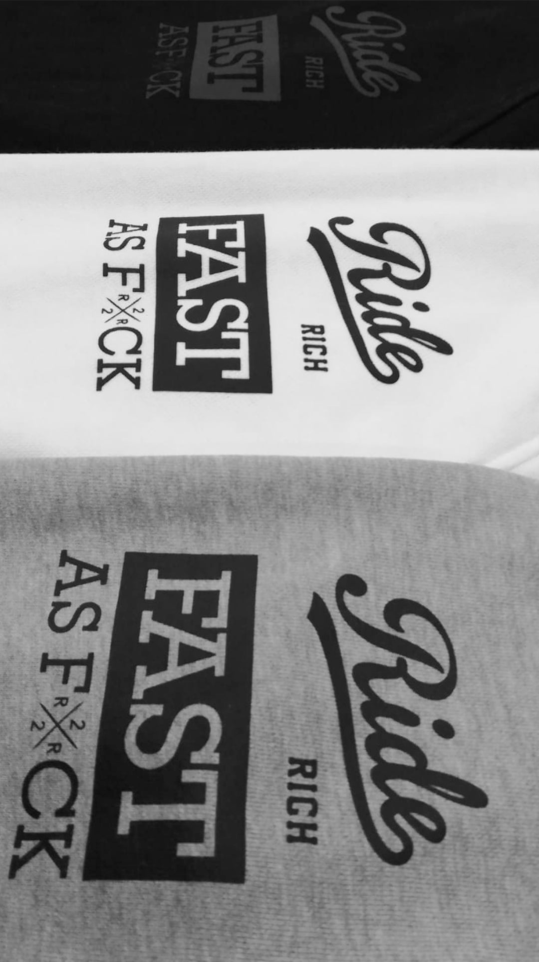 RR GP Scoop Pullover Hoodie {Black on White}