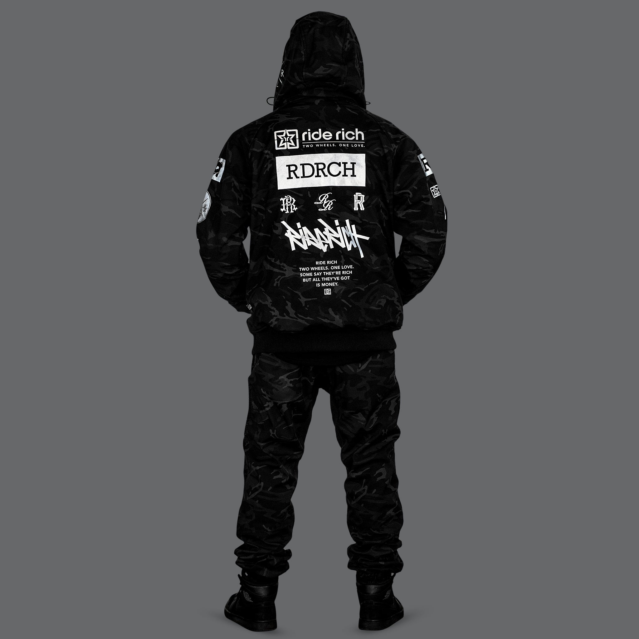 Regency™ Armoured Softshell Hooded Jacket {RR GP/Black Camo}