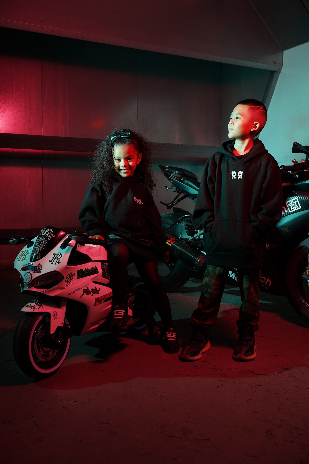 MotoRR Embroidered Youth Pullover Hoodie