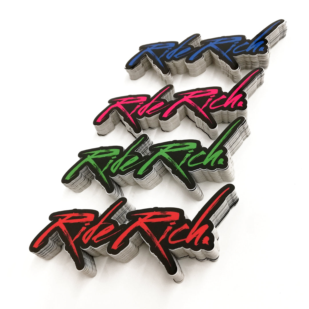 Ride Rich Brushed Vinyl Sticker {Medium}