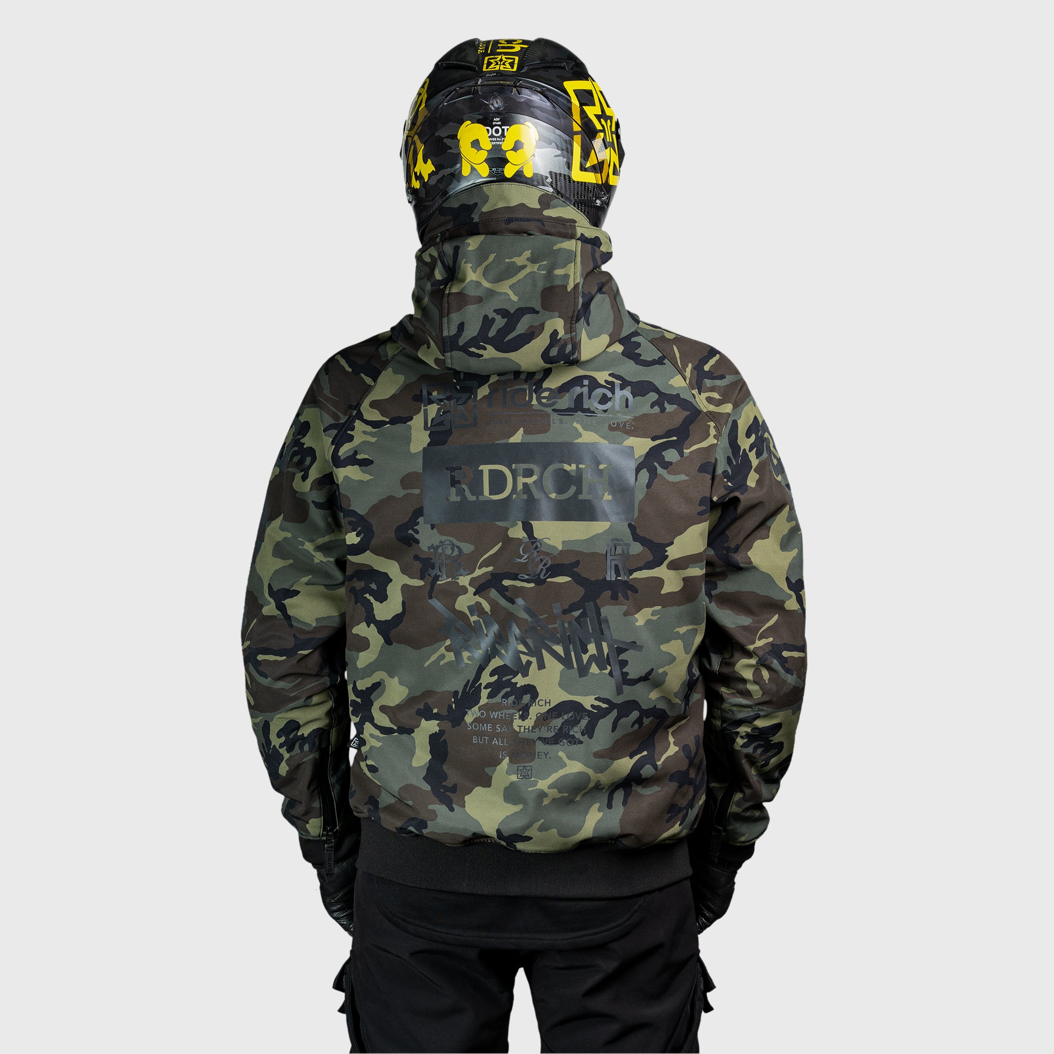 Regency™ Armoured Softshell Hooded Jacket {RR GP/Woodland Camo}