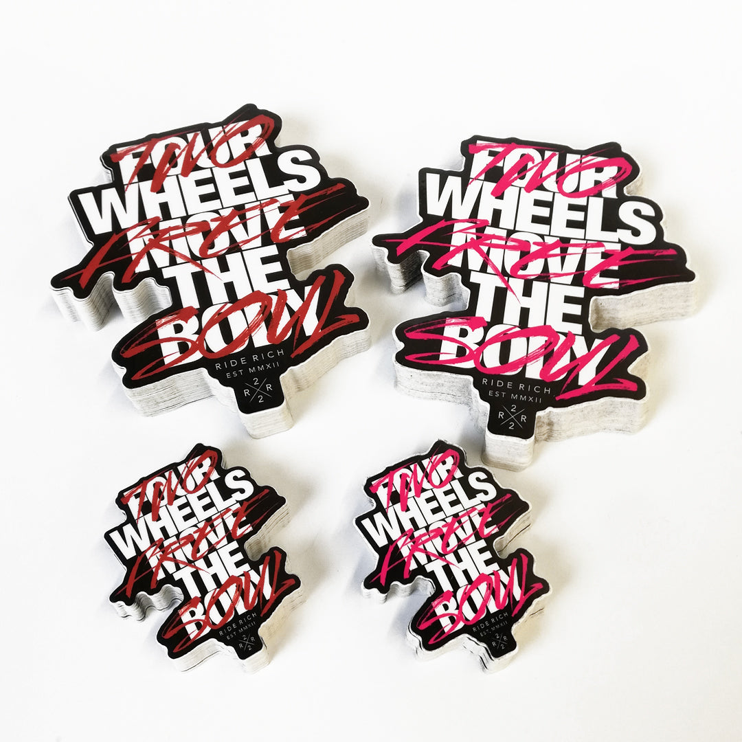 Ride Rich Ride Free Vinyl Sticker {Small}