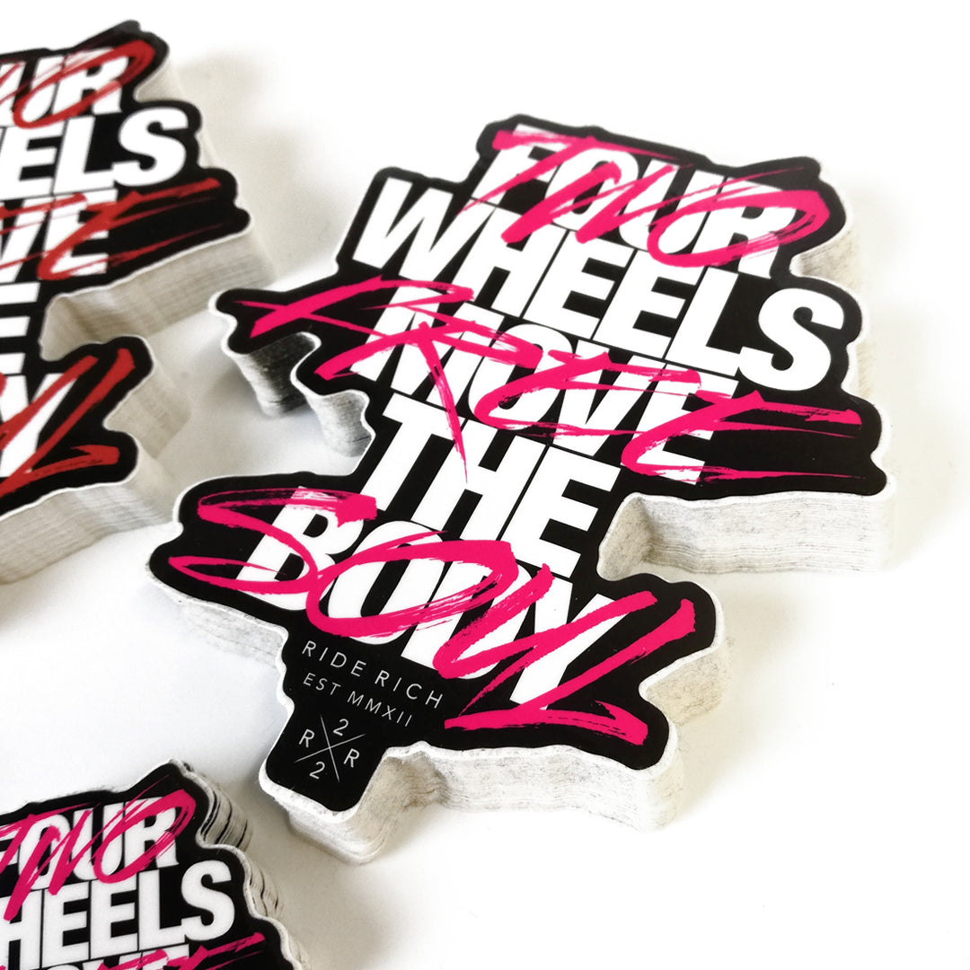 Ride Rich Ride Free Vinyl Sticker {Medium}