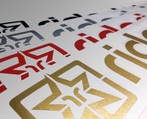 Ride Rich Dot Com Vinyl Decal View 2 - Custom Motorcycle Decal