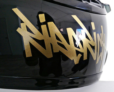 Ride Rich Tag Vinyl Decal View 2 - Custom Motorcycle Decals