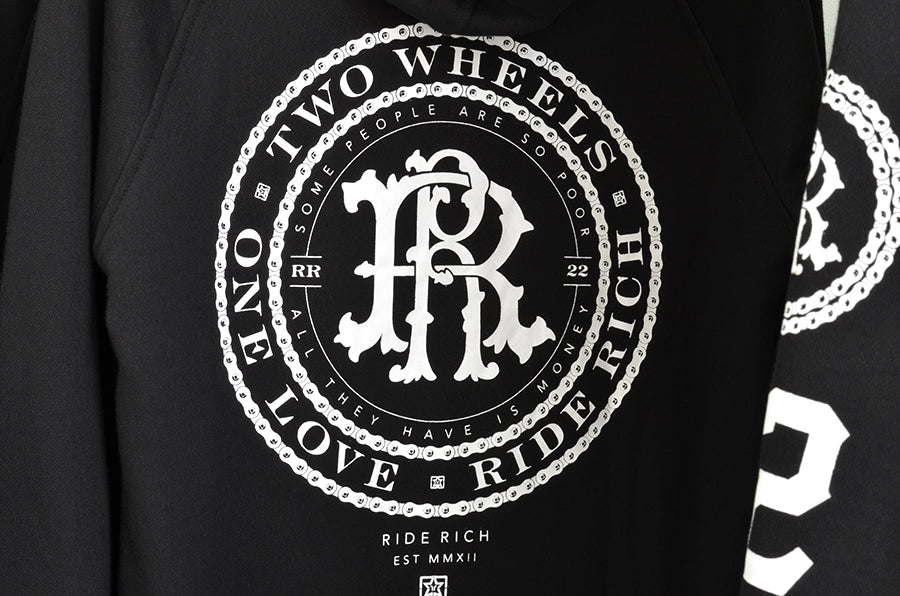 RR Filigree & Chains Scoop Pullover Hoodie View 8 - Motorcycle Hoodie