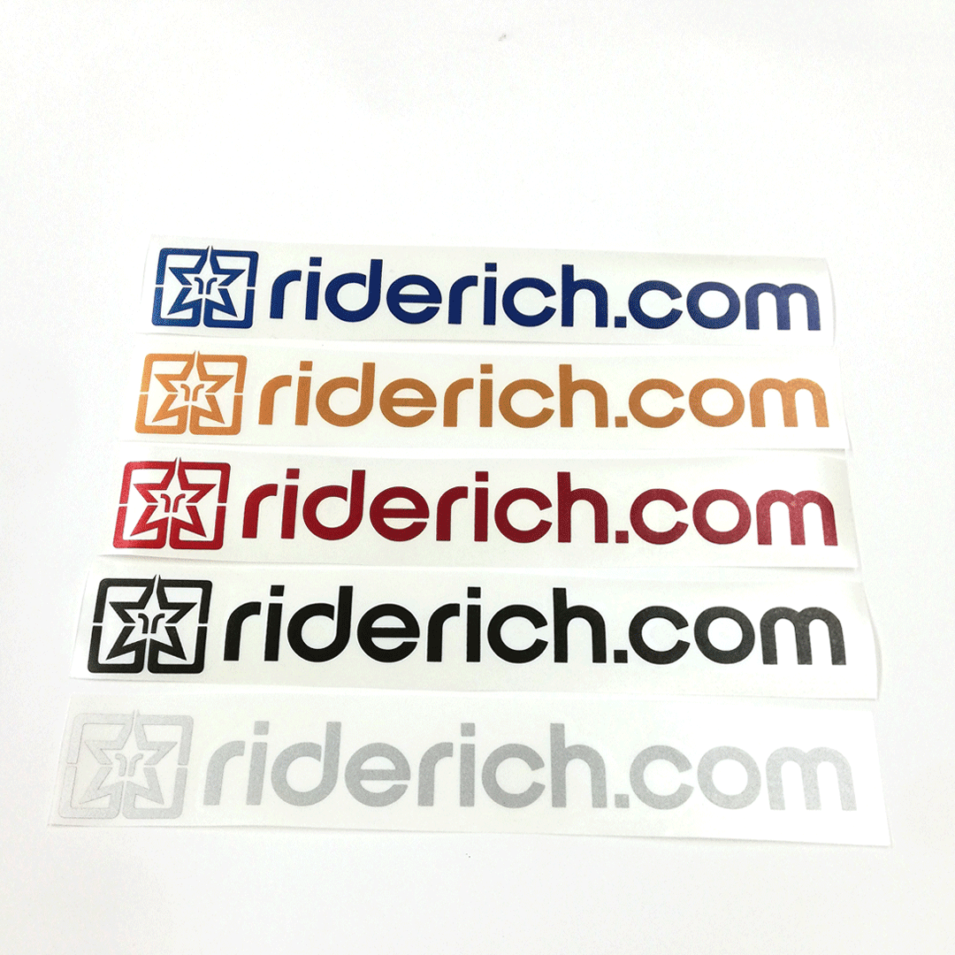 Reflective Ride Rich Dot Com Vinyl Decal