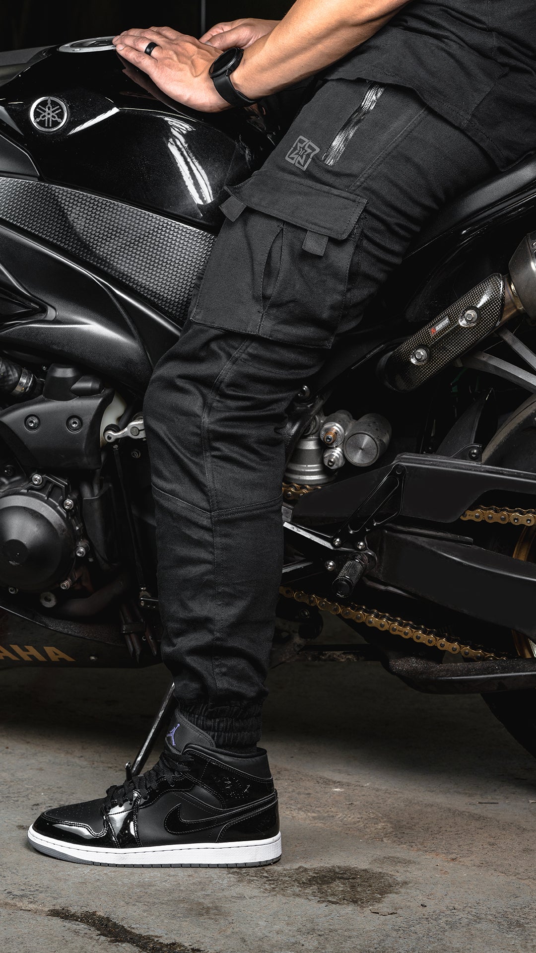 [Pre-Sale // Backorder] Unit 16™ Armoured Denim Cargo Joggers {Black}