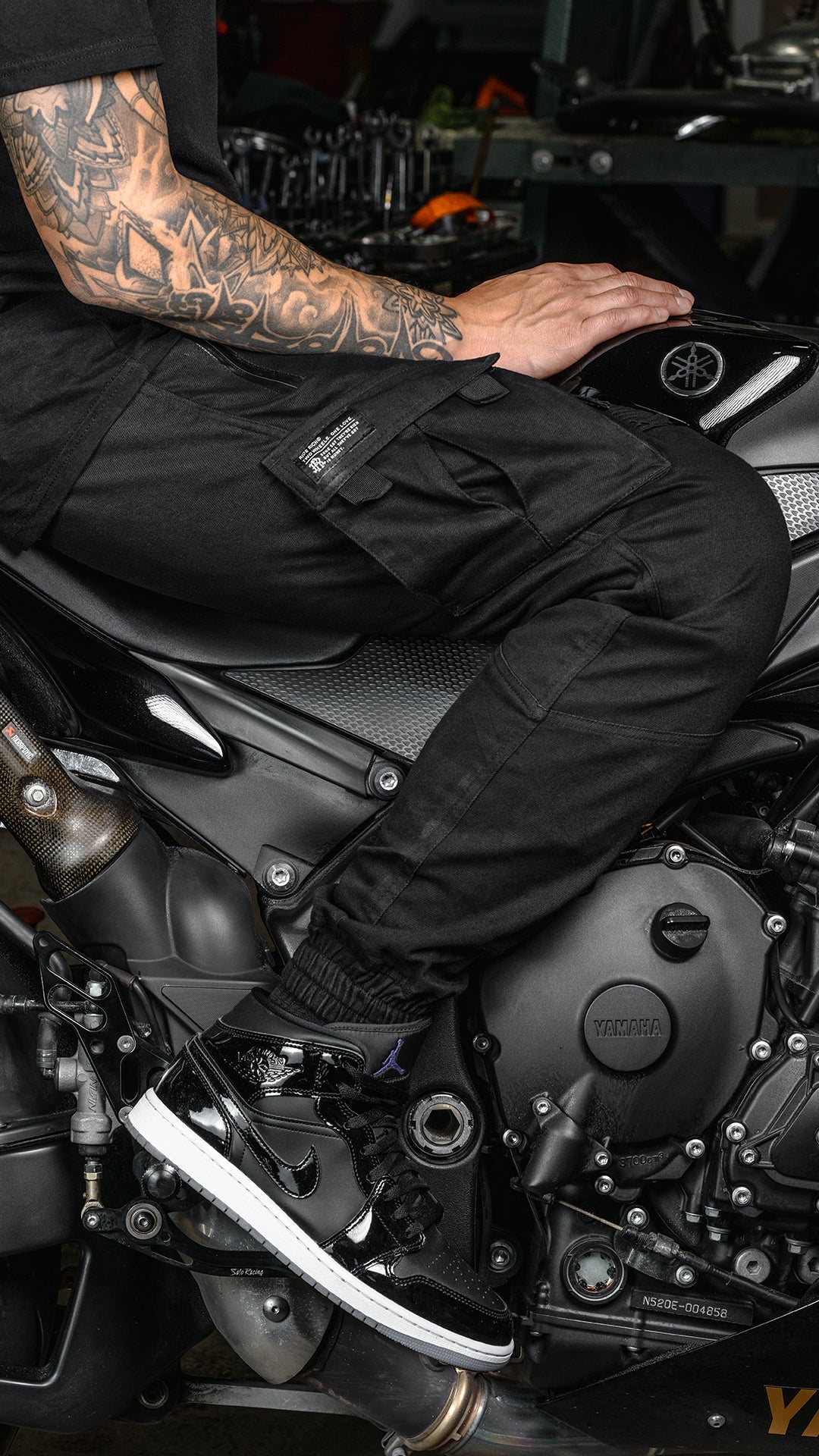 [Pre-Sale // Backorder] Unit 16™ Armoured Denim Cargo Joggers {Black}
