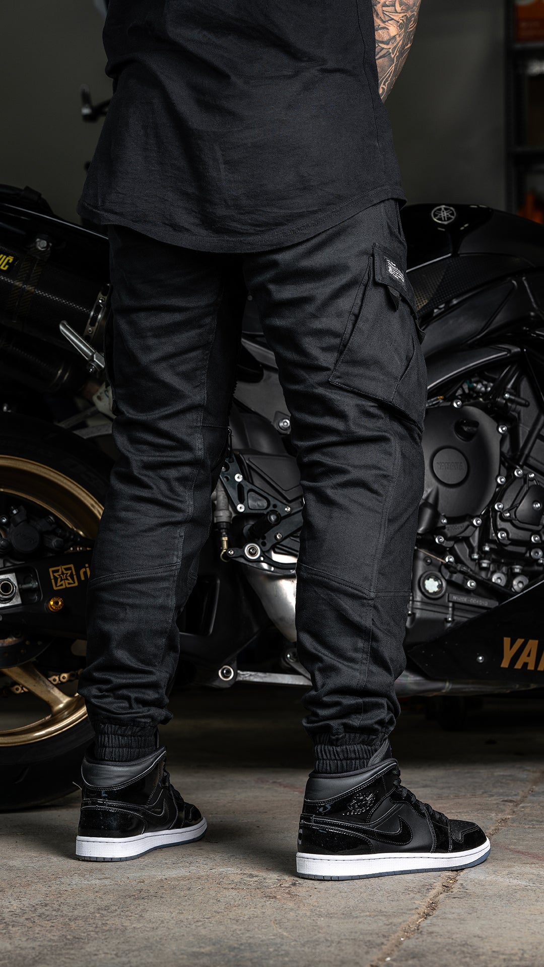 [Pre-Sale // Backorder] Unit 16™ Armoured Denim Cargo Joggers {Black}