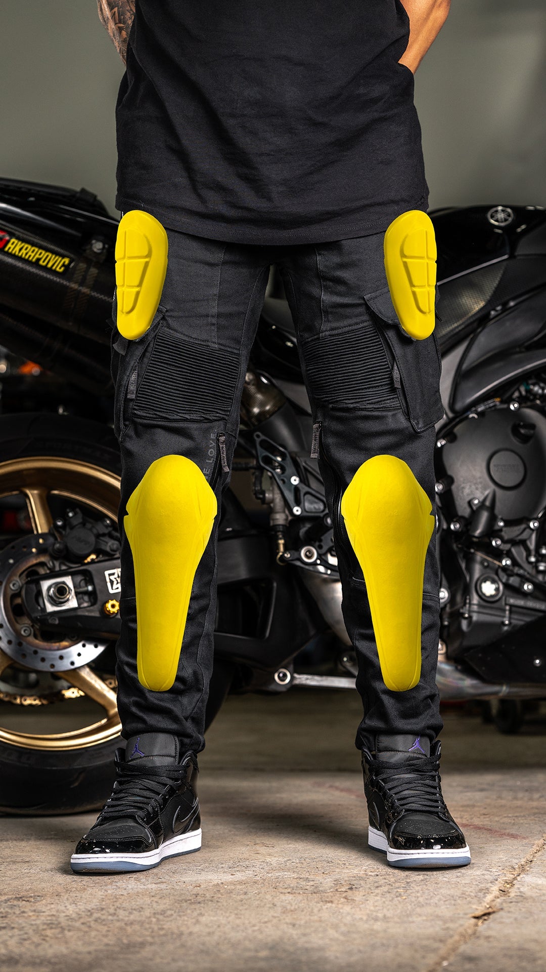 [Pre-Sale // Backorder] Unit 16™ Armoured Denim Cargo Joggers {Black}