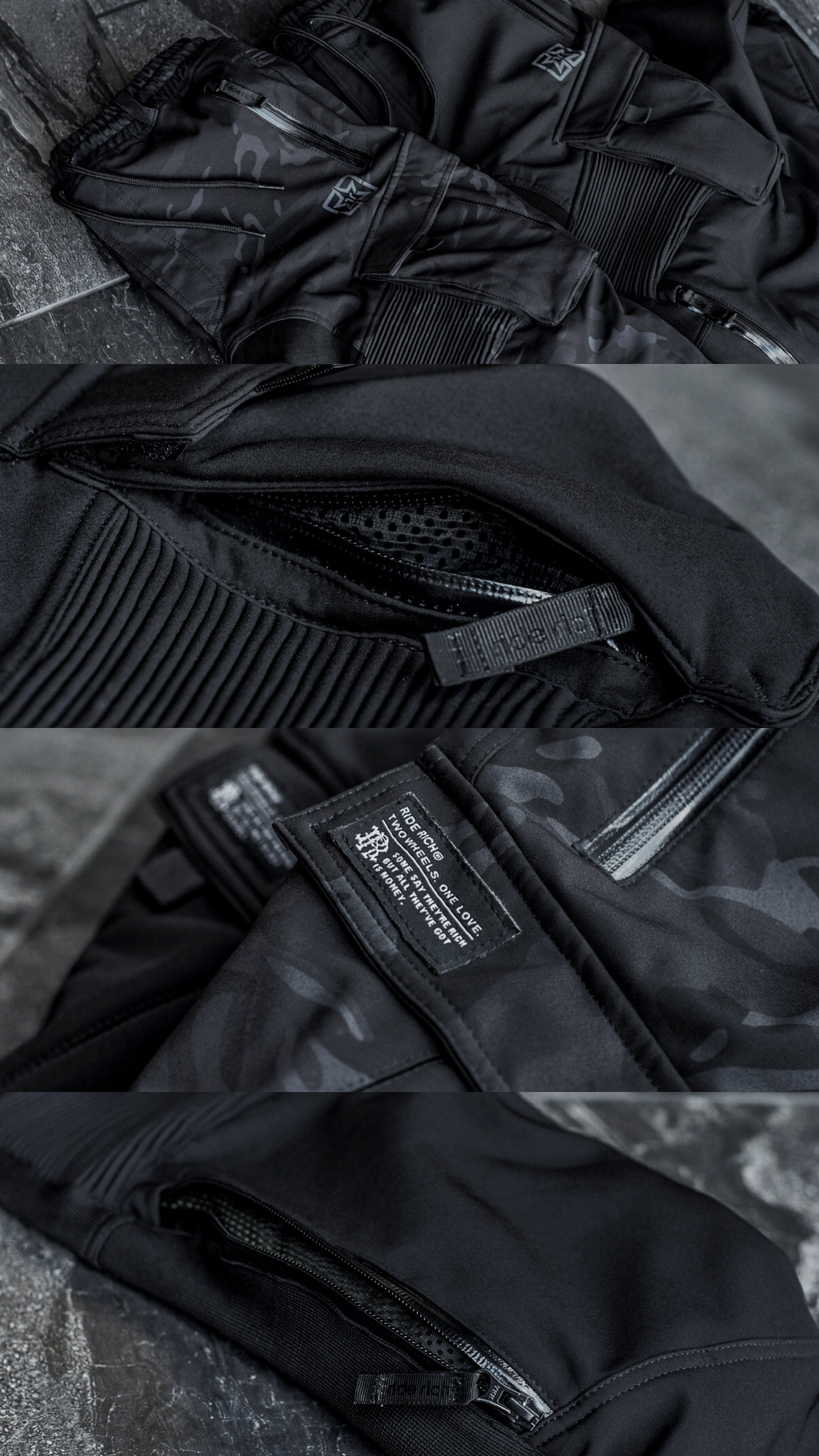 [Pre-Sale // Backorder] Unit 16™ Armoured Softshell Cargo Joggers {Black Camo}